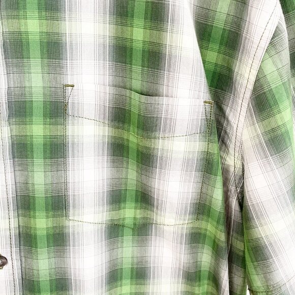 Prana Plaid Short Sleeve Button Down Shirt - Picture 11 of 12